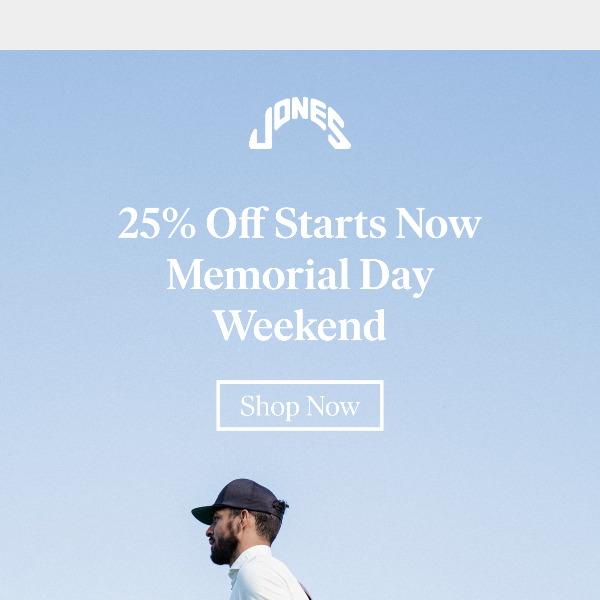 Memorial Day Weekend Sale