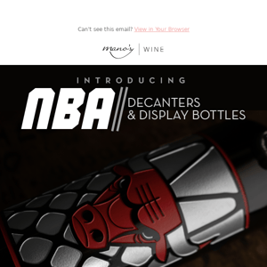 NBA Decanters + Display bottles are here!