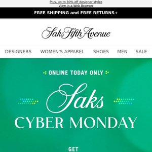 Cyber Monday rush: $50 off every $200 you spend + 15% off beauty