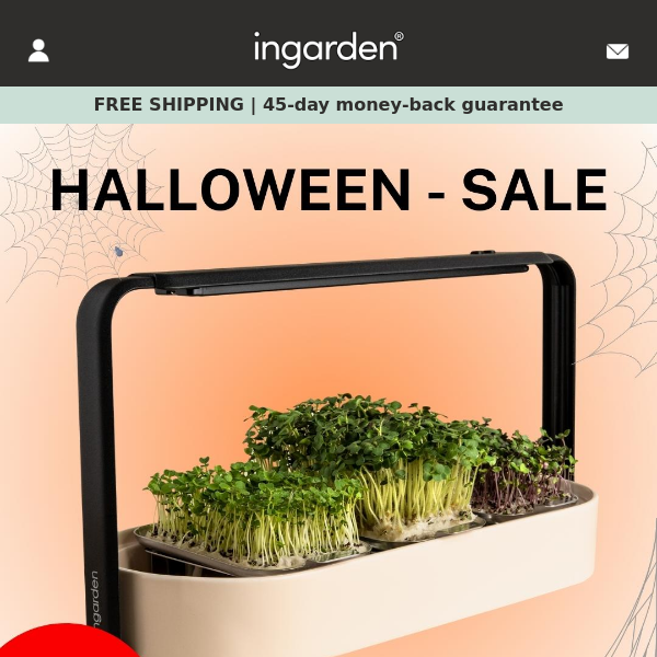 Eerily good: 15% OFF our ingarden starter set 🎃