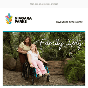 Celebrate Family Day at Niagara Parks!