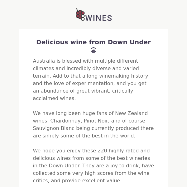 Australia & New Zealand: New Arrivals, Award Winning Wines 🍷