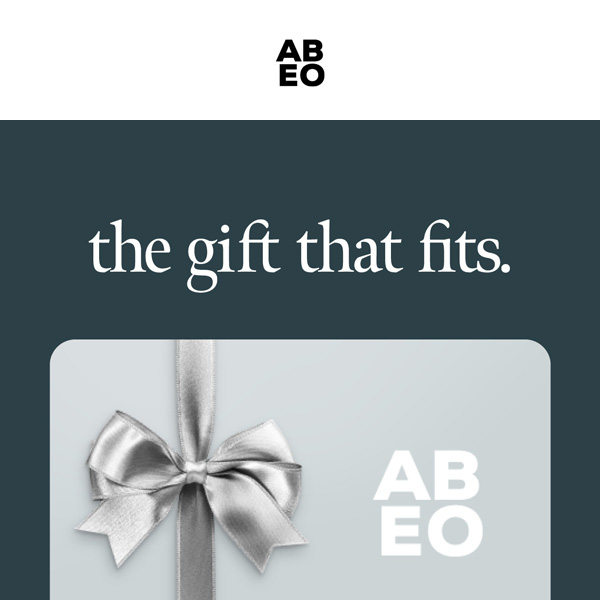 Give the Gift that Fits - Gift Cards!