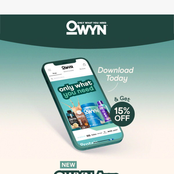 The OWYN App is here! 🌱📲