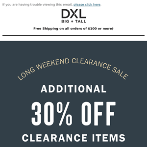 Additional 30% OFF Clearance! This Weekend Only!