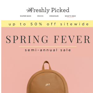 Up to 50% Off – Spring Fever Savings are here!