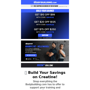 💪 Build Your Savings on Creatine!