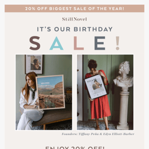 Birthday SALE! 🎂