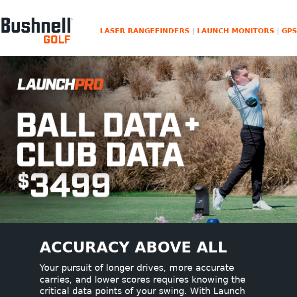 Unrivaled, Accurate Club & Ball Data