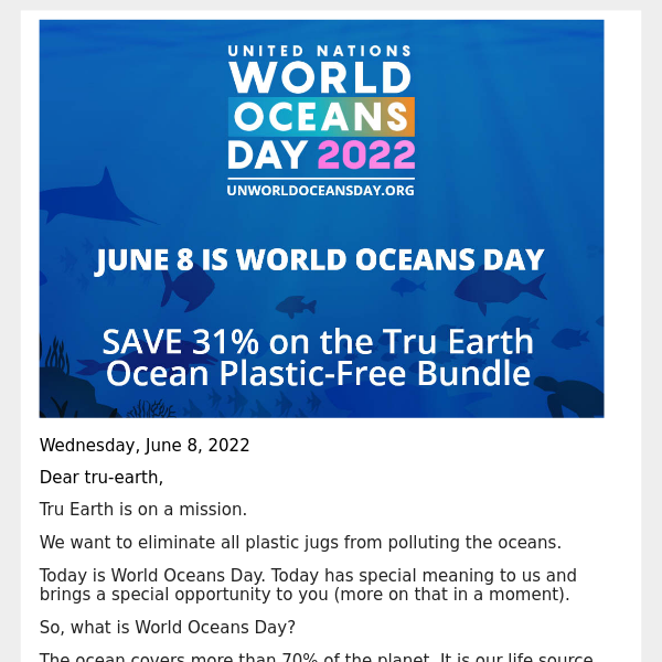 World Oceans Day – Save the ocean and save money!