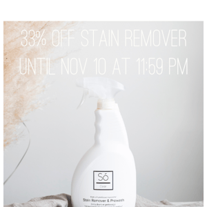 33% off Stain Remover and Prewash