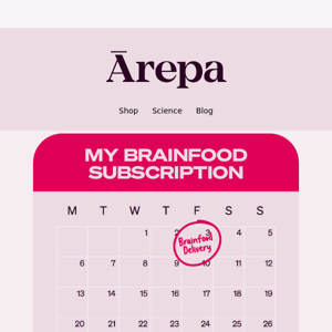 Love your brain daily with our Brainfood subscription 💕