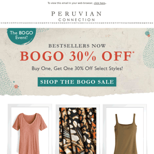 Did Someone Say BOGO 30% Off Select Bestsellers?!