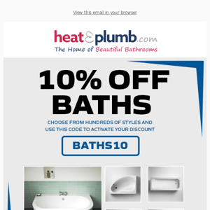 🔴🔵 10% Off Baths - Ending Tonight 🔴🔵