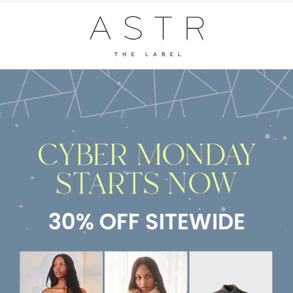 The Cyber Monday Sitewide Sale Is On!