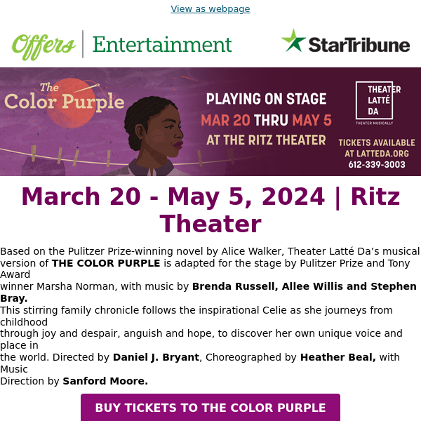 Don't Miss Out! The Color Purple Live: A Theater Marvel