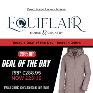 Black November Offer! Pikeur Waterproof Coat