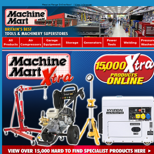 Find What you Need at Machine Mart Xtra - Shop Now!