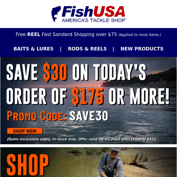 Save $30 Now, This Deal is Ending Soon! - Fish USA
