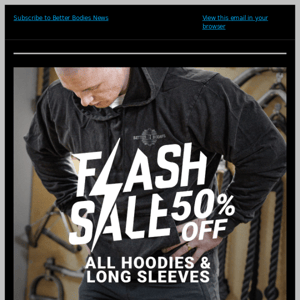 NOW LIVE  - 50% OFF ALL HOODIES AND LONG SLEEVES