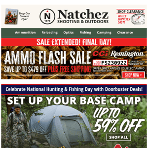 Up to 59% Off All of Your Base Camp Needs