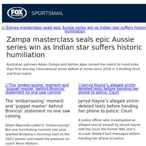 Aussies seal epic series win over India | The Broncos statement we never saw coming