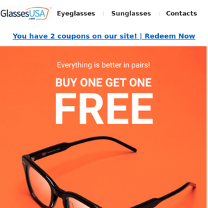 Get Twice the Glasses for Half the Price!