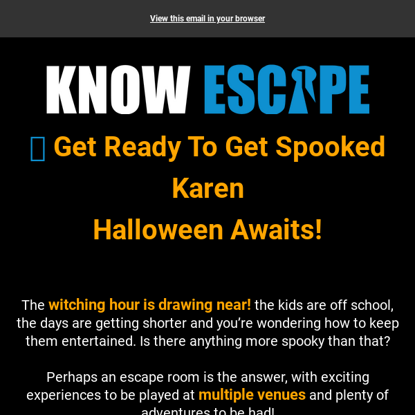 🎃 The Witching Hour Is Drawing Near Chelmsford Escape Rooms