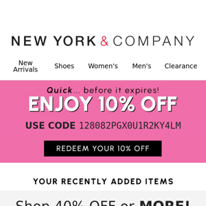 Your 10% Off Is Expiring!