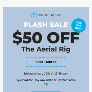 Flash Sale: $50 off the Rig! 💸