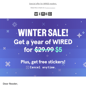 Our Winter Sale is officially live! Unlock 1 year for $5