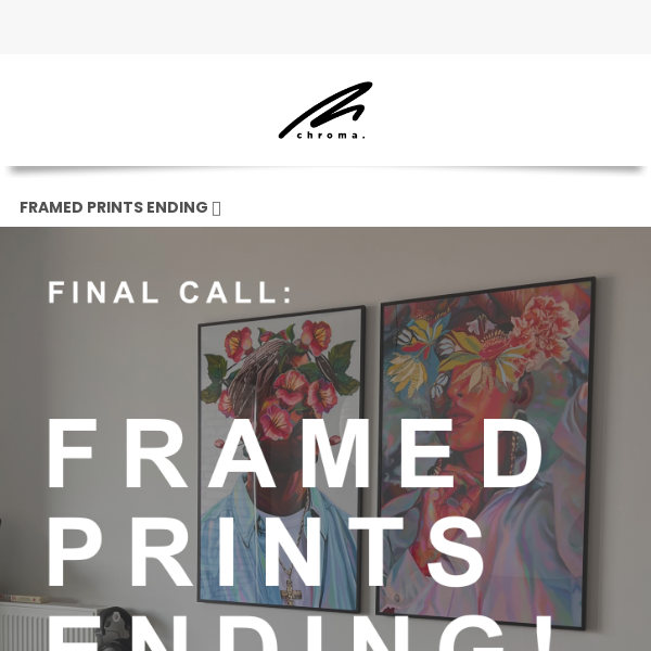 FINAL CALL: Framed Prints Ending Dec 17th ❗️