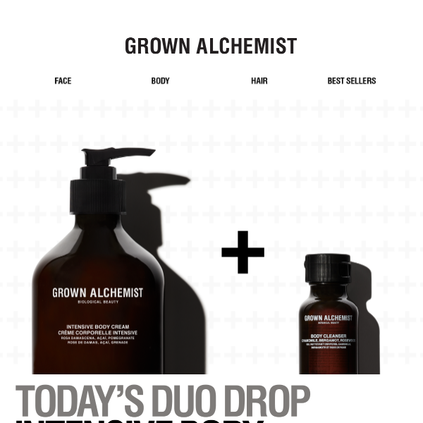 Daily Duo Drop: Intensive Body Cream + Cleanser