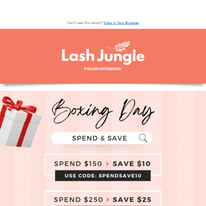 Limited time offer: spend & save up to $40 🎉