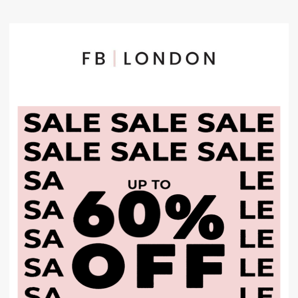 UP TO 60% OFF!!!