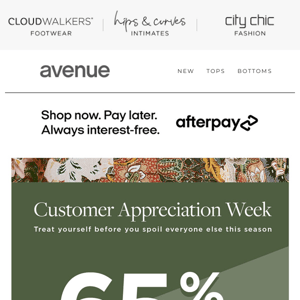We Got NEW + 65% Off* Sitewide|Customer Appreciation Week
