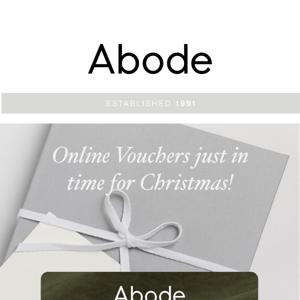 Give the Gift of Sleep - Online vouchers from Abode