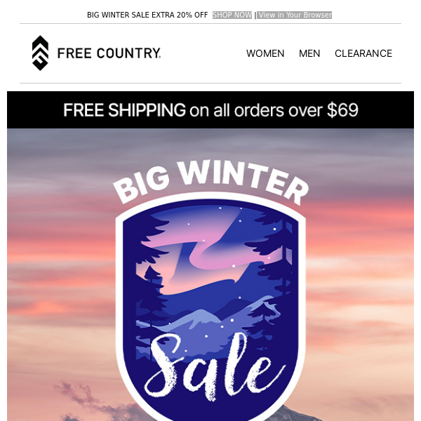 Our Big WInter Sale Starts NOW!