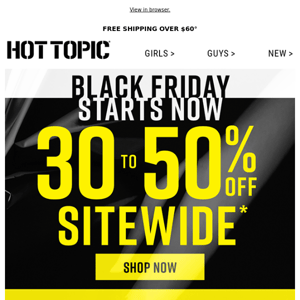 Black Friday Deals: 30%-50% OFF site, BOGO $10 outerwear ‼️ Shop NOW