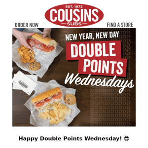 Happy Double Points Wednesday! 😎