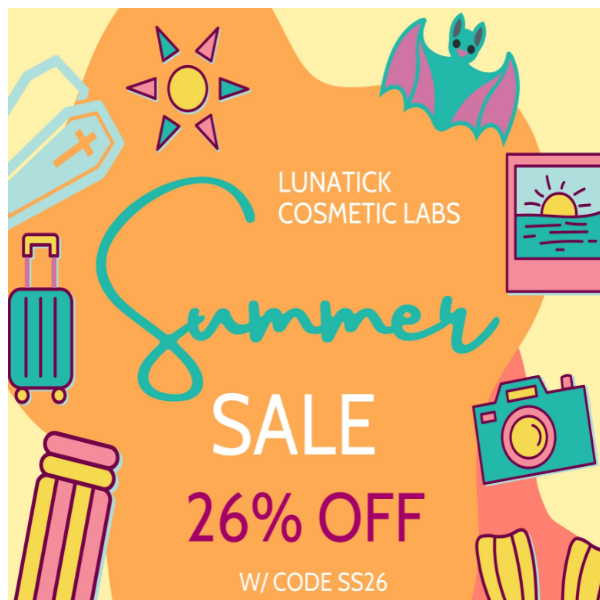 Summer sale w/ code SS26 for 26% off!