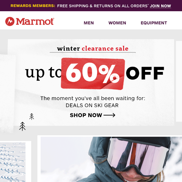 Winter Clearance Sale: Up to 60% Off