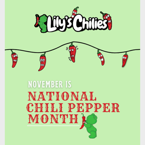 Hooray! It's National Chili Pepper Month!