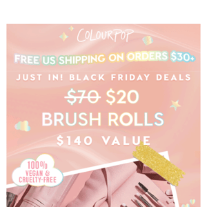 🚨 BFD PRICE DROP: $20 Brush Rolls! 🚨