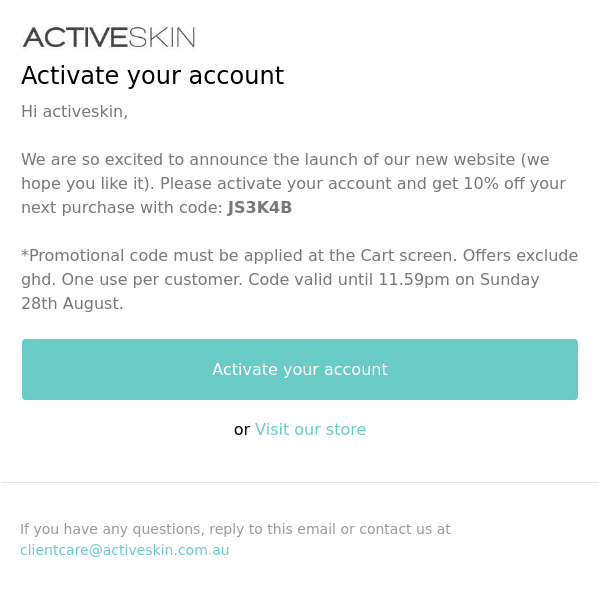 Our new site is live - Get 10% off when you activate your new account!