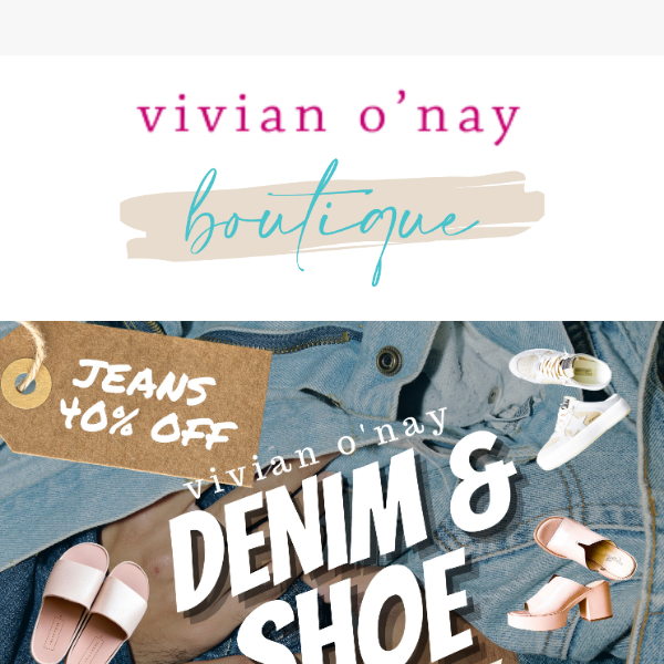 💌👖👡 Unbeatable prices on shoes and jeans!