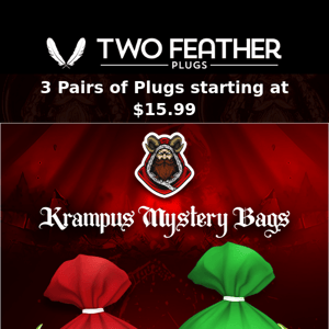3 Pairs starting at $15.99 - KRAMPUS' Mystery Bags