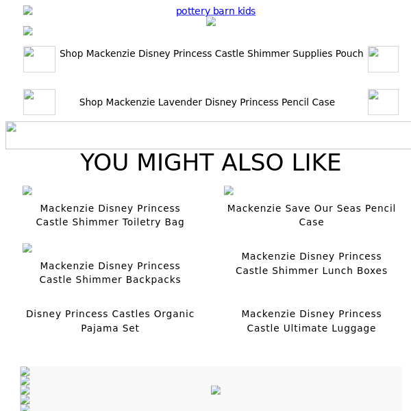 Mackenzie Disney Princess Castle Shimmer Lunch Boxes
