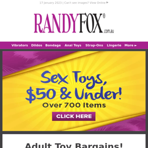 $50 & Under at Randy Fox! 🌟