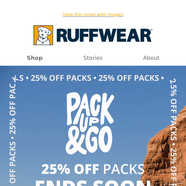 Ends Tonight: 25% Off Your Dog’s New Hiking Pack